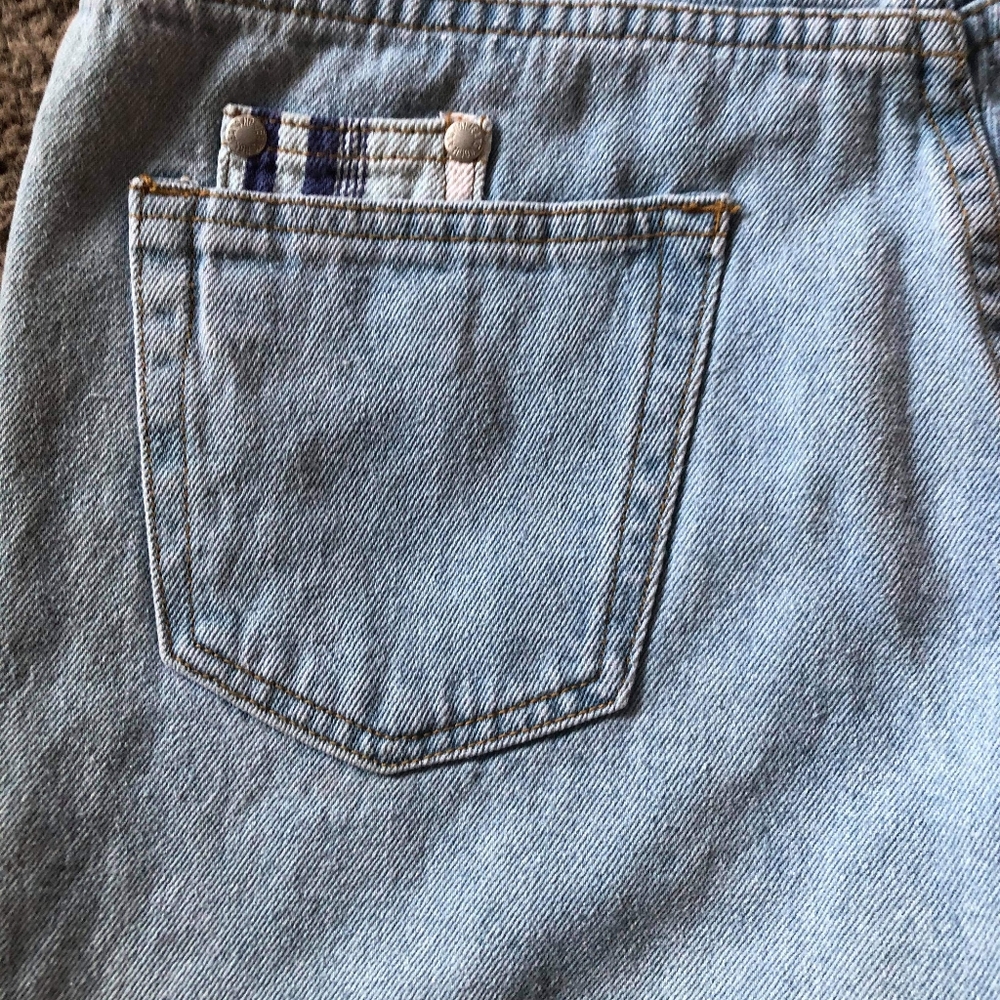 Vintage 1980s women's striped overall shorts - Picture 9 of 12